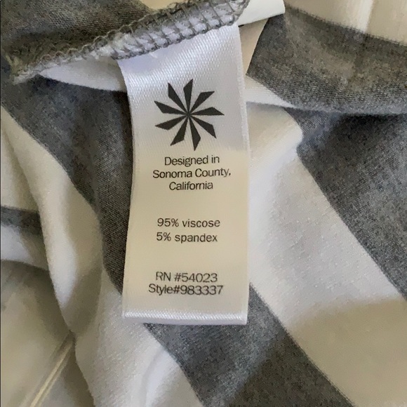 Athleta Faux Wrap Midi Skirt Striped - Picture 8 of 8